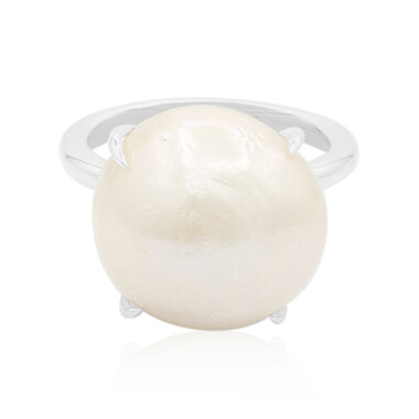 Anello in argento con Perla di Acqua Dolce (TPC)