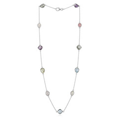 Collar en plata con Quarzo limón