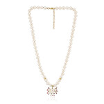 Collier en or et Perle blanche de culture d'eau douce (Michelle Albala)