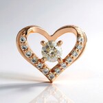 Ciondolo in oro con Diamante Rose de France SI1 di Argyle (Annette)