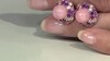 Zilveren oorbellen met roze opalen (de Melo Essence)