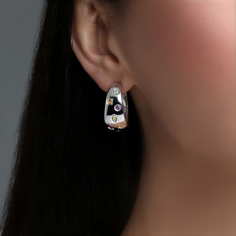 Pendientes en plata con Peridoto