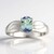 Bague en argent et Tanzanite verte