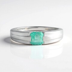 Anello in argento con Smeraldo Color Paraiba