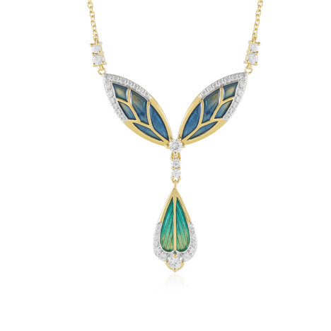 Collar en plata con Zircón (Adela Silber)