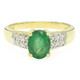 Bague en argent et Emeraude de Bahia