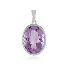 Pendentif en argent et Améthyste Rose de France