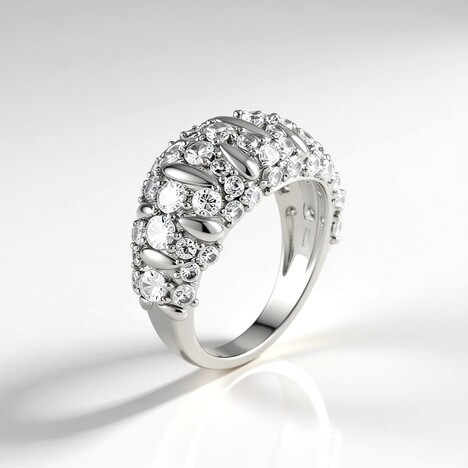 Anello in argento con Zircone (SAELOCANA)