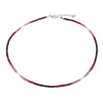 Collana in argento con Rubino della Birmania