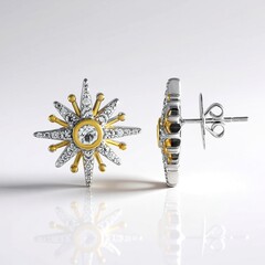 Orecchini in argento con Topazio Bianco (Dallas Prince Designs)
