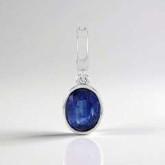 Ciondolo in argento con Cianite del Nepal