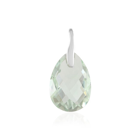 Grüner Amethyst-Platinanhänger