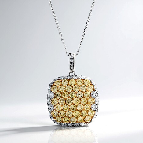 Collana in oro con Diamante Giallo SI2 (CIRARI)