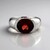 Anello in argento con Granato Mozambico