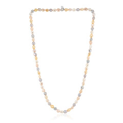 White Freshwater Pearl Silver Necklace (TPC)