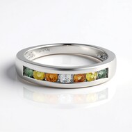 White Topaz Silver Ring