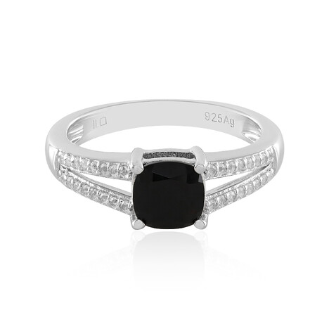 Schwarzer Onyx-Silberring
