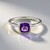 Anello in argento con Ametista