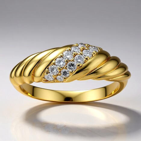 Anello in oro con Diamante SI2 (H) (CIRARI)
