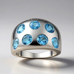 Anello in argento con Topazio Marambaia