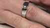 Anillo en plata con Diamante negro