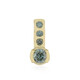 9K I2 Sky Blue Diamond Gold Pendant