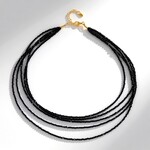 Collana in argento con Spinello Nero