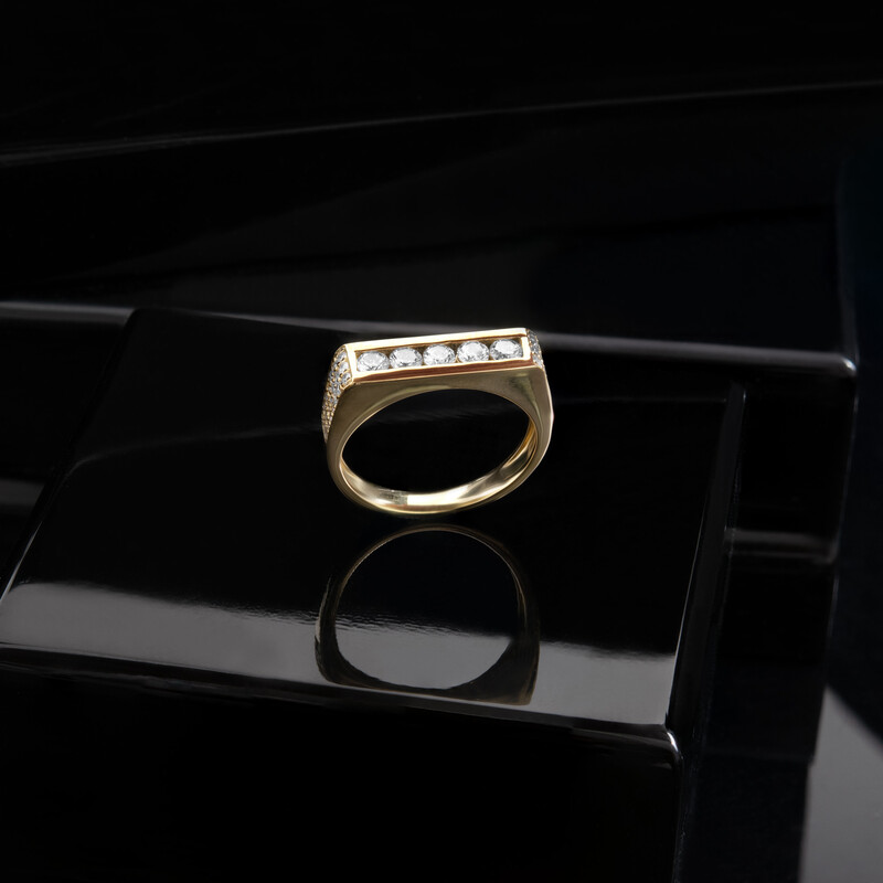 Anillo en oro con Diamante I2 (I) (de Melo)