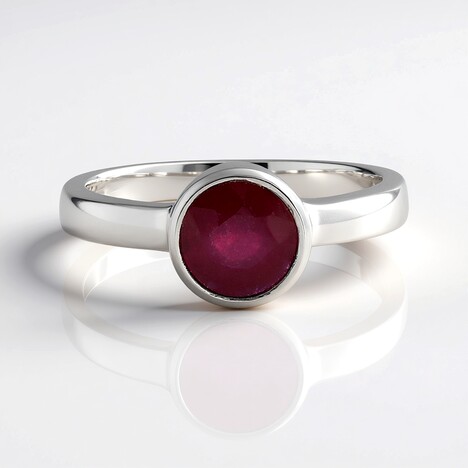Bague en argent et Rubis de Bemainty