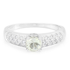 Anello in argento con Ametista Verde