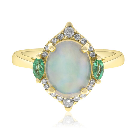 Anillo en oro con Ópalo Welo AAA