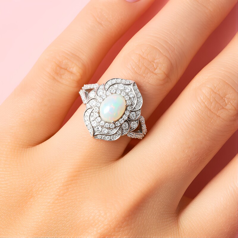 Welo-Opal-Silberring