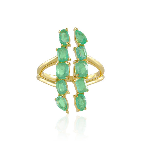 Russischer Smaragd-Silberring