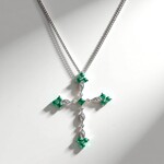 Collana in oro con Smeraldo Zambia AAA (CIRARI)