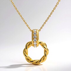 Collana in oro con Diamante SI1 (H)