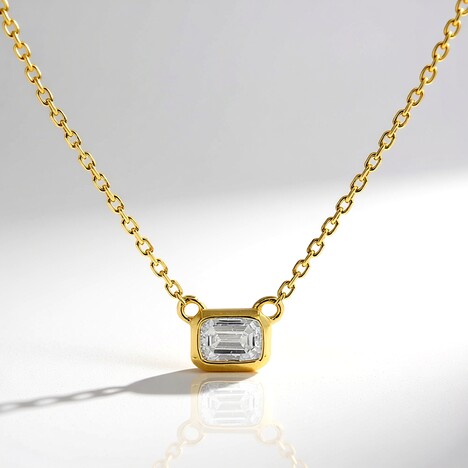 Collana in oro con Diamante SI1 (H) (CIRARI)