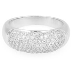 Anello in argento con Zaffiro Bianco