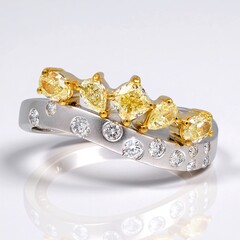 Anello in oro con Diamante Giallo SI2 (CIRARI)