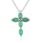 Collana in argento con Smeraldo Socoto