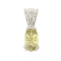 Pendentif en argent et Tourmaline cuprifère