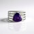 Anello in argento con Ametista Siberiana