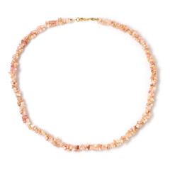 Collar en plata con Ópalo rosa