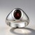 Bague en argent et Grenat du Mozambique