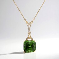 Collana in oro con Peridoto con Ludwigite (de Melo)