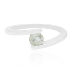 Grüner Amethyst-Silberring