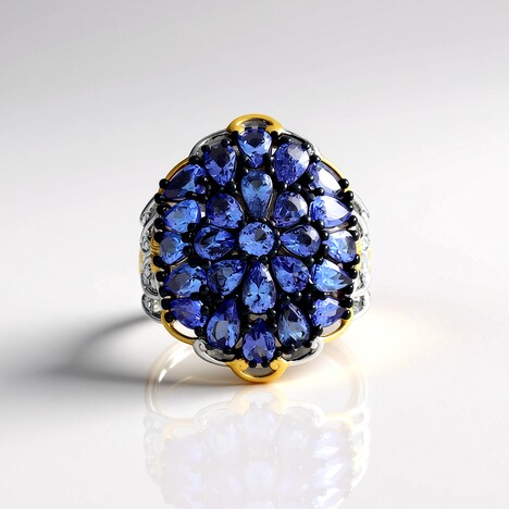 Anello in argento con Tanzanite (Gems en Vogue)