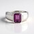 Anello in argento con Fluorite Rosa (KM by Juwelo)