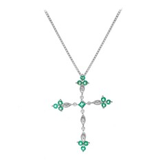 AAA-Sambia-Smaragd-Goldhalskette