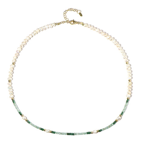 Collar en plata con Perla blanca Freshwater (Riya)