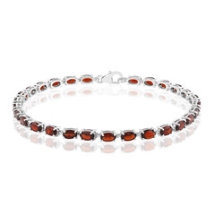 Granat-Silberarmband